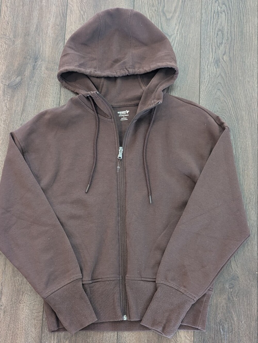Old Navy Brown Full Zip Dynamic Fleece Hoodie